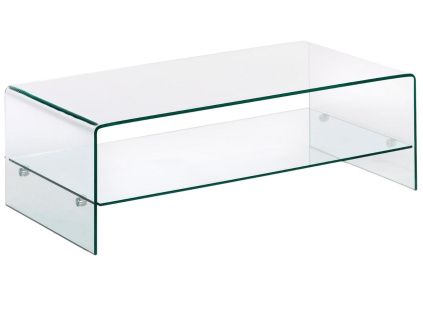 Skleněný konferenční stolek Kave Home Burano 110 x 55 cm