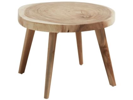 Masivní dřevěný konferenční stolek Kave Home Wellcres 65 cm