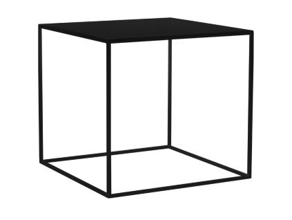 Černý kovový konferenční stolek Moreno 50 x 50 cm