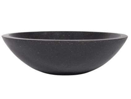 Černé terrazzo umyvadlo Kave Home Delina 40 cm