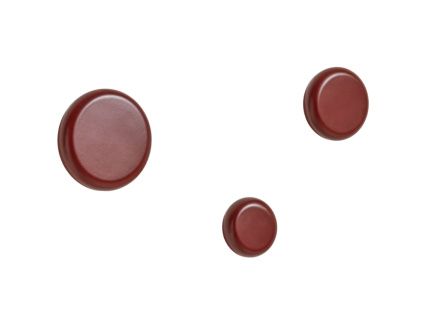 Set tří červených bukových nástěnných věšáků Kave Home Nadue