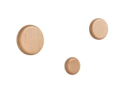 Set tří bukových nástěnných věšáků Kave Home Nadue