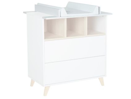 Bílá nástavba pro přebalovací komodu Quax Loft 70 x 54 cm