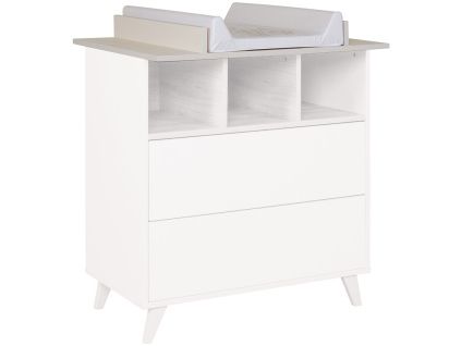 Béžová nástavba pro přebalovací komodu Quax Loft 70 x 54 cm
