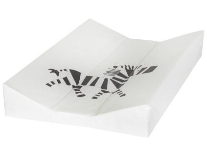 Bílá omyvatelná přebalovací podložka Quax Zebra 67 x 44 cm