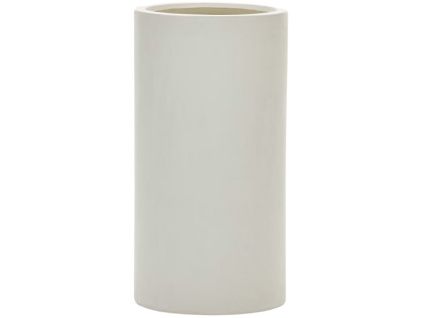 Bílý cementový zahradní květináč Kave Home Aiguablava Ø 42 cm