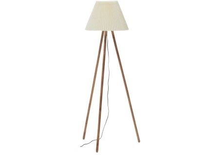 Béžová bavlněná stojací lampa Kave Home Benicarlo 149 cm