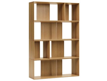 Set šesti dubových modulárních polic Kave Home Litto