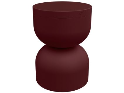 Třešňově červený hliníkový stolek Fermob Piapolo 32 cm