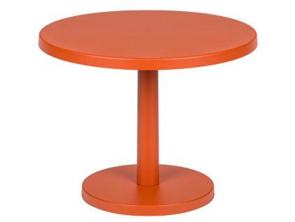 Oranžový kovový odkládací stolek Odo 52 cm