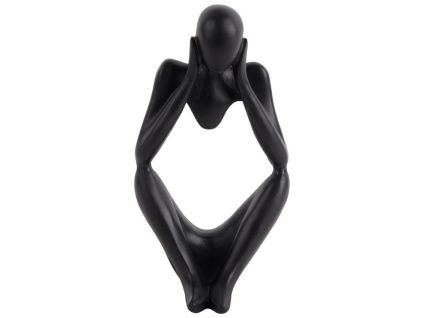 Černá dekorativní soška Dream 21 cm
