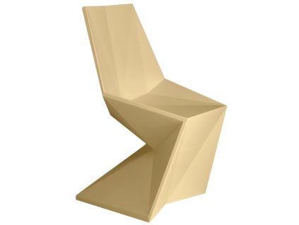 Béžová plastová jídelní židle VERTEX