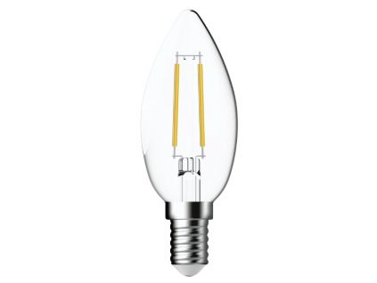 Transparentní stmívatelná LED žárovka E14 4,2W