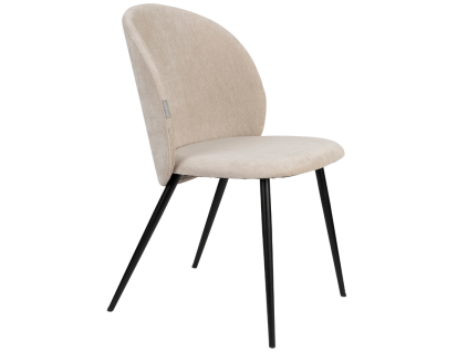 Béžová čalouněná jídelní židle ZUIVER COZY