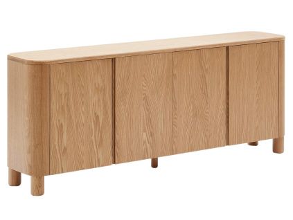 Komoda Kave Home Salaya 200 x 40 cm s dřevěným dekorem