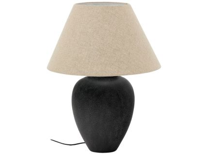 Černá keramická stolní lampa Kave Home Mercadal 59 cm