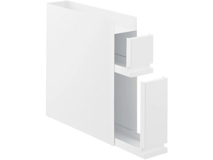 Bílý kovový organizér se zásuvkami Yamazaki Tower