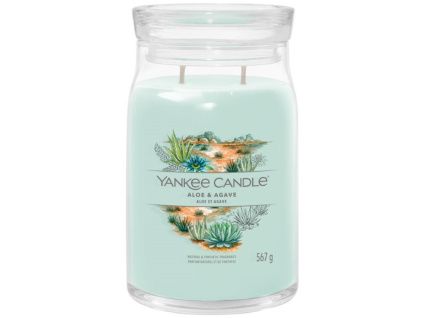 Velká vonná svíčka Yankee Candle Aloe & Agave Singature