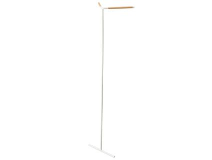 Bílý kovový stojací věšák Yamazaki Tower 160 cm