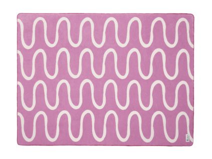 Béžovo-fialový pléd Swirl 200 x 150 cm