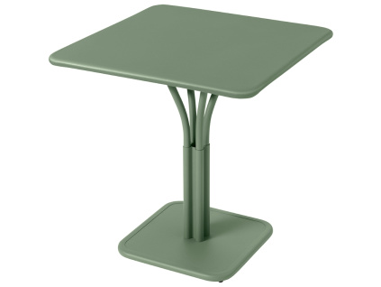 Kaktusově zelený kovový stůl Fermob Luxembourg Pedestal 71 x 71 cm