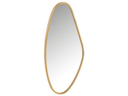 Zlaté závěsné zrcadlo J-line Absor 73 x 35 cm