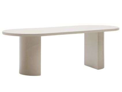 Lakovaný jídelní stůl Kave Home Nealy 240 x 100 cm - odstín ecru