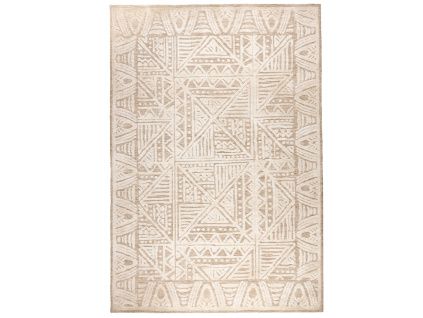 Béžový bavlněný koberec WLL CUZCO 160 x 230 cm