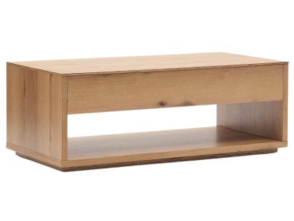 Vyklápěcí dubový konferenční stolek Kave Home Alguema 120 x 60 cm