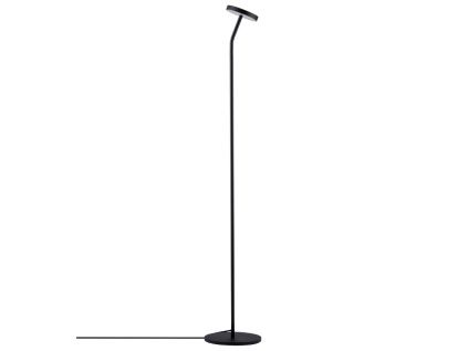 Černá kovová stojací LED lampa Nova Luce Logos 123 cm
