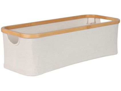 Béžový bavlněný úložný box Quax Stella 60 x 24 cm