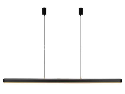 Černo-zlaté kovové závěsné LED světlo Hazel Branch 150 cm