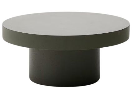 Zelený cementový zahradní konferenční stolek Kave Home Aiguablava 66 cm