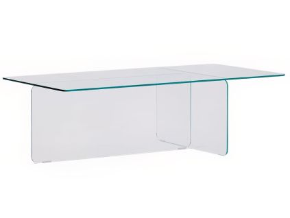 Skleněný konferenční stolek Kave Home Zaren 120 x 60 cm