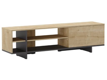 TV stolek Cequoia 160 x 35,5 cm s dubovým dekorem