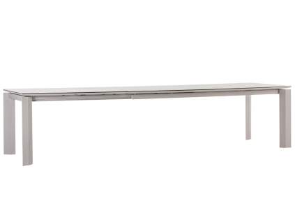 Šedý keramický zahradní rozkládací stůl Otavio 220/340 x 95 cm