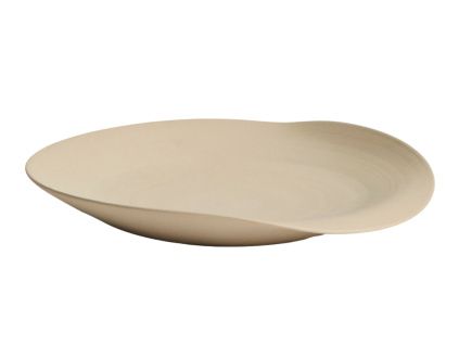 Béžová keramická dekorativní miska Kave Home Ebenor Ø 30 cm