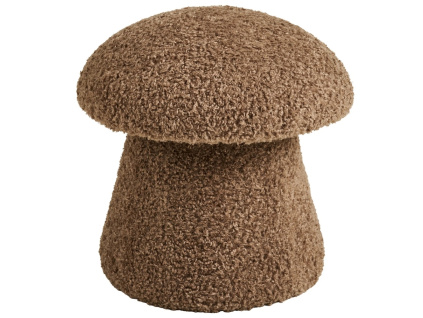 Hnědý taburet Enma 45 cm
