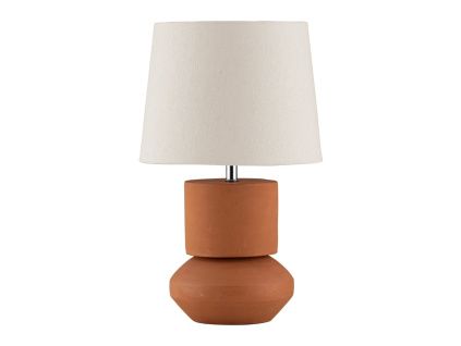 Hnědá keramická stolní lampa Izumi