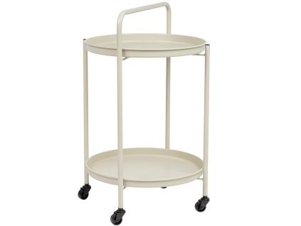 Krémový zahradní servírovací stolek Bizzotto Austin 45 cm