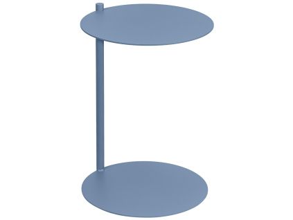 Modrý kovový odkládací stolek Ande 40 cm