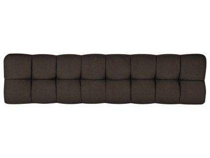 Hnědé bouclé čelo k posteli Bolbi 166 cm