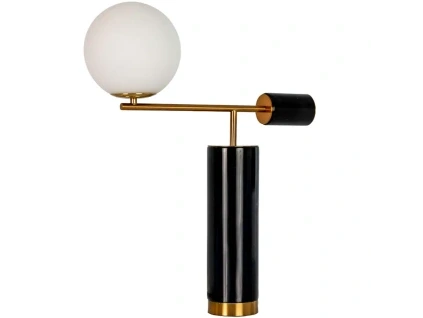 Černobílá stolní lampa Angel Cerdá No. 8094
