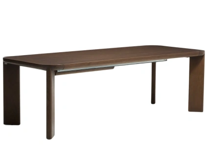 Hnědý rozkládací jídelní stůl Kave Home Jondal 200/280 x 100 cm