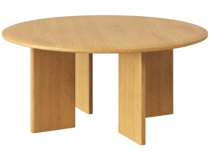 Dubový konferenční stolek Micadoni Charlotte 90 cm