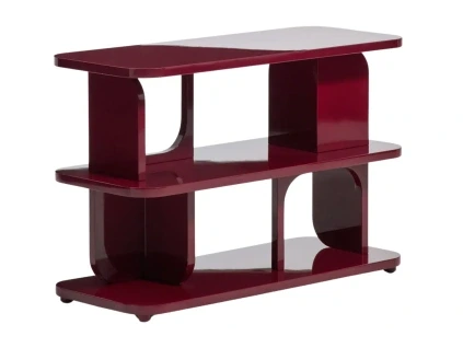Lesklý červený lakovaný regál Kave Home Aduma 65 x 100 cm