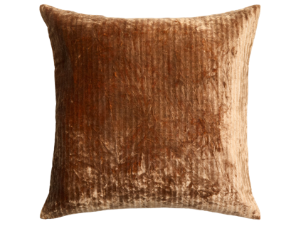 Oranžový sametový povlak na polštář Kave Home Caril 45 x 45 cm