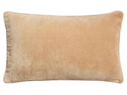 Béžový sametový povlak na polštář Kave Home Ovelin 30 x 50 cm