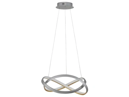 Stříbrné kovové závěsné LED světlo Nova Luce Odrey 50 cm