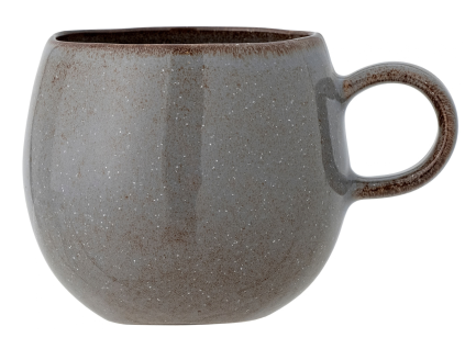 Šedý kameninový hrnek Sandrine 500 ml